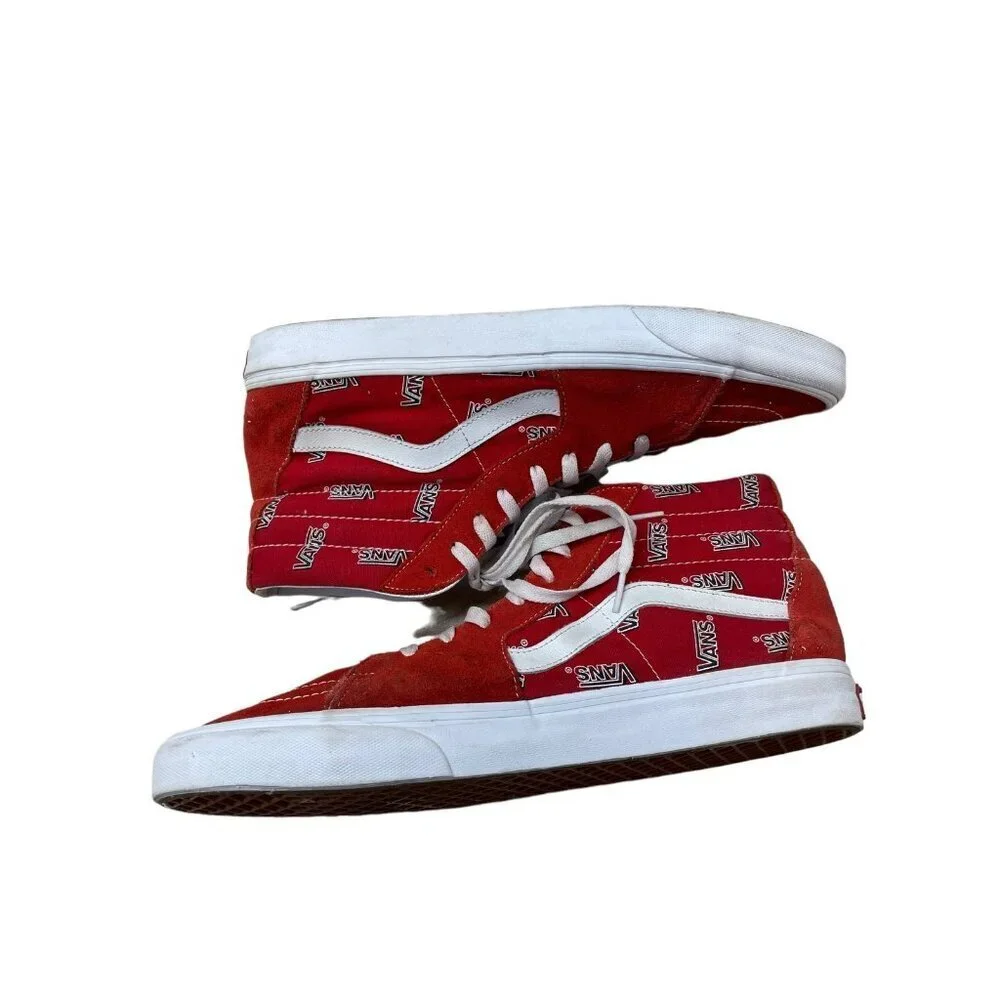 Vans Sk8 Hi Sneaker Vans Misprint Red/White Men’s 13 - Picture 4 of 11